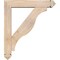 Ekena Millwork Funston Arts and Crafts Smooth Bracket w/ Offset Brace, Douglas Fir, 5 1/2"W x 26"D x 30"H BKT0604X26X30FST03SDF - alternate 2
